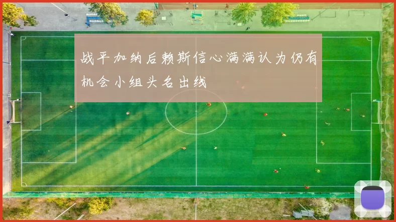战平加纳后赖斯信心满满认为仍有机会小组头名出线